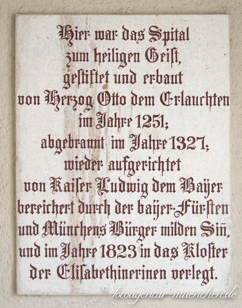 Gedenktafel an das Heiliggeistspital