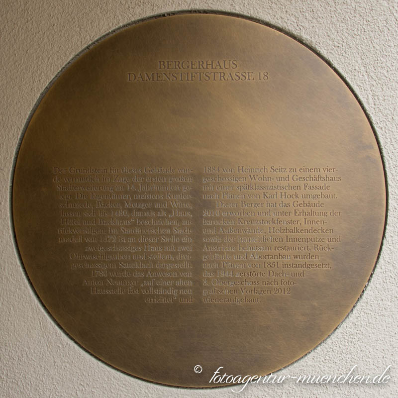 Gedenktafel Bergerhaus