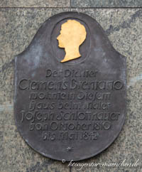 Gedenktafel - Clemens Brentano