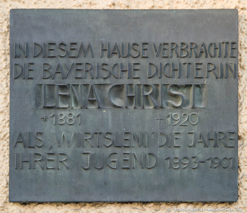 Gedenktafel für Lena Christ