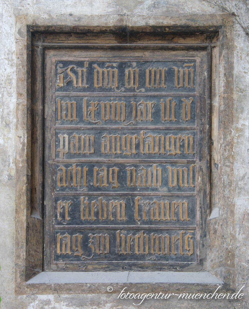 Gedenktafel - Grundsteinlegung der Frauenkirche