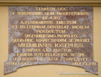  - Weiheinschrift - Theatinerkirche