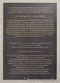 Gerhard Willhalm – Gedenktafel - FC Bayern