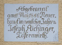 Reale Tafernwirtschaft -Abgebrannt