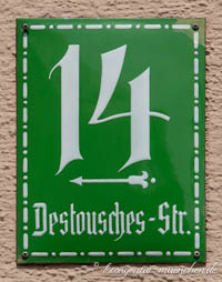 Gerhard Willhalm – Hausnummer - Destouschesstraße