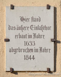  - Einlaßtor