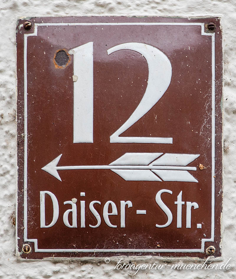Hausnummer - Daiserstraße