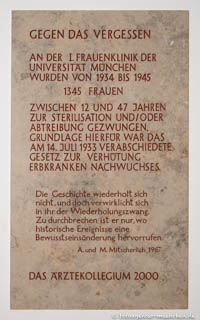 Gedenktafel - Gegen das Vergessen