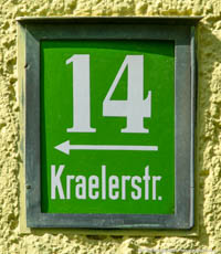 Gerhard Willhalm – Hausnummer - Kraelerstraße 14