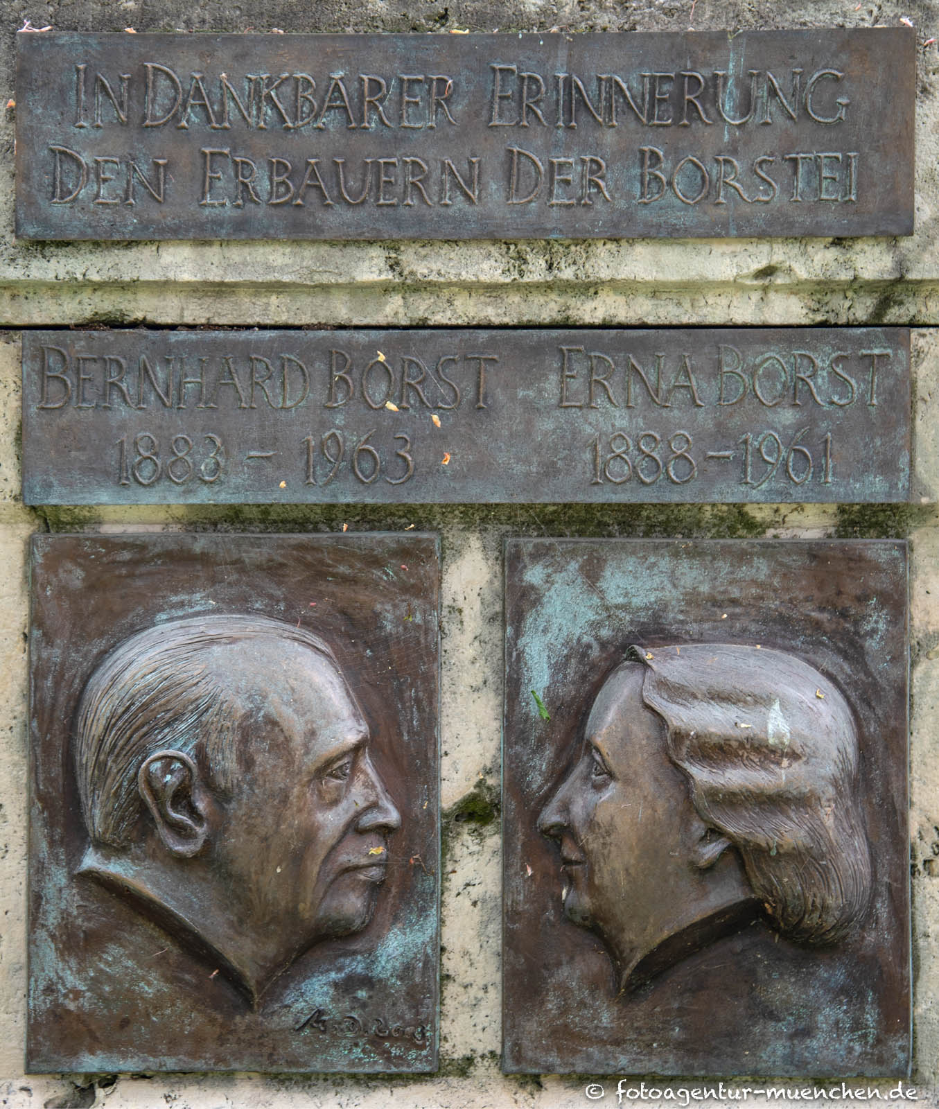 Gedenktafel  - Der Erbauer der Borstei