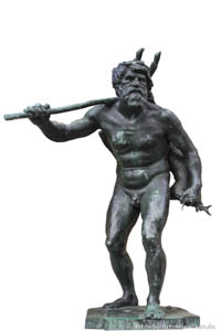 Hildebrand Adolf von - Mann mit Jagdbeute