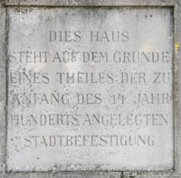  - Gedenktafel - Stadtbefestigung
