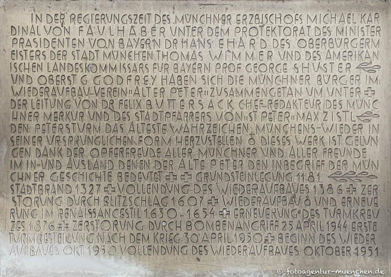 Gedenktafel - Alter Peter