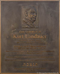 Gedenktafel für Kurt Landauer 