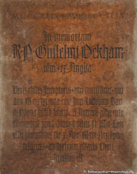  - Gedenktafel - Wilhelm von Ockham
