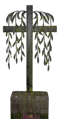 Gerhard Willhalm – Grabkreuz - Waldfriedhof
