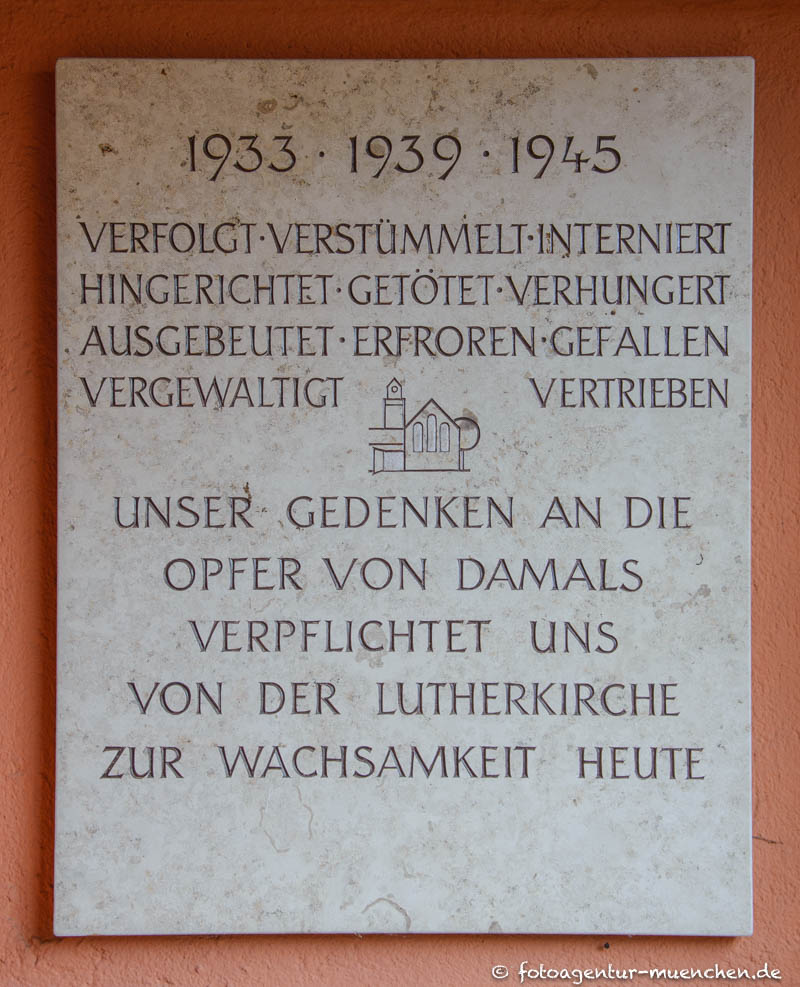 Kriegergedenktafel - Lutherkirche – Denkmal/Kunstwerk in München