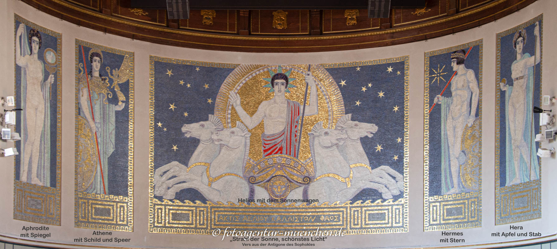 Helios auf dem Sonnenwagen