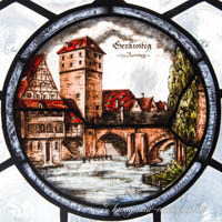 Gerhard Willhalm – Glasfenster - Henkersteg zu Nürnberg