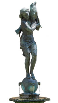 Liebermann Ferdinand  - Mädchen mit Seehund