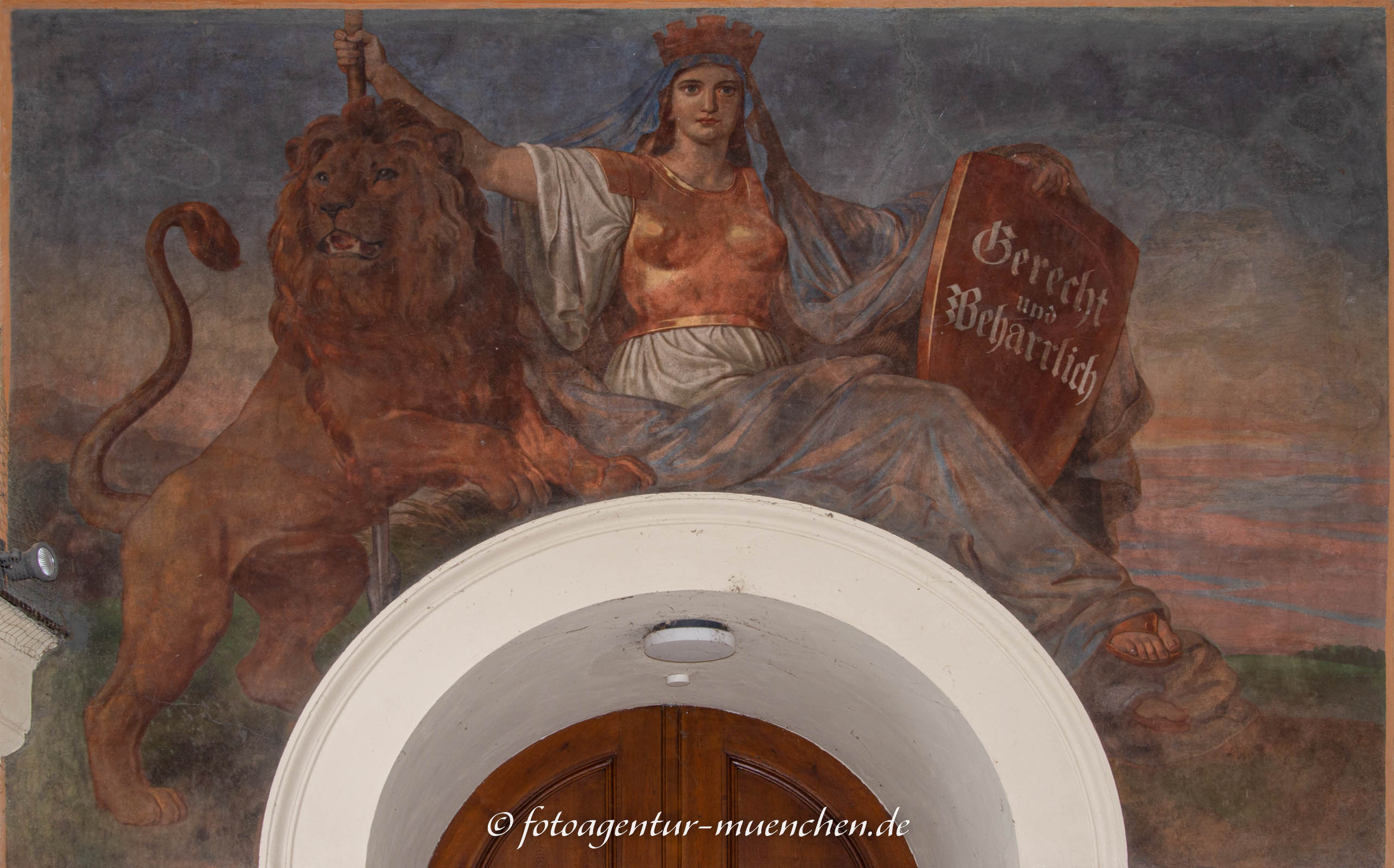 Hofgartengalerie  - Bavaria mit Schild