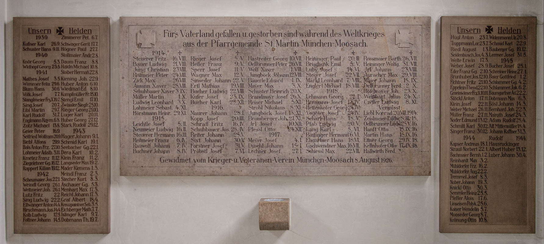 Kriegergedenktafel St. Martin