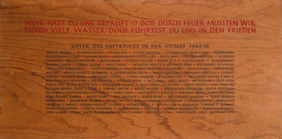  - Gedenktafel - Luftkriegsopfer