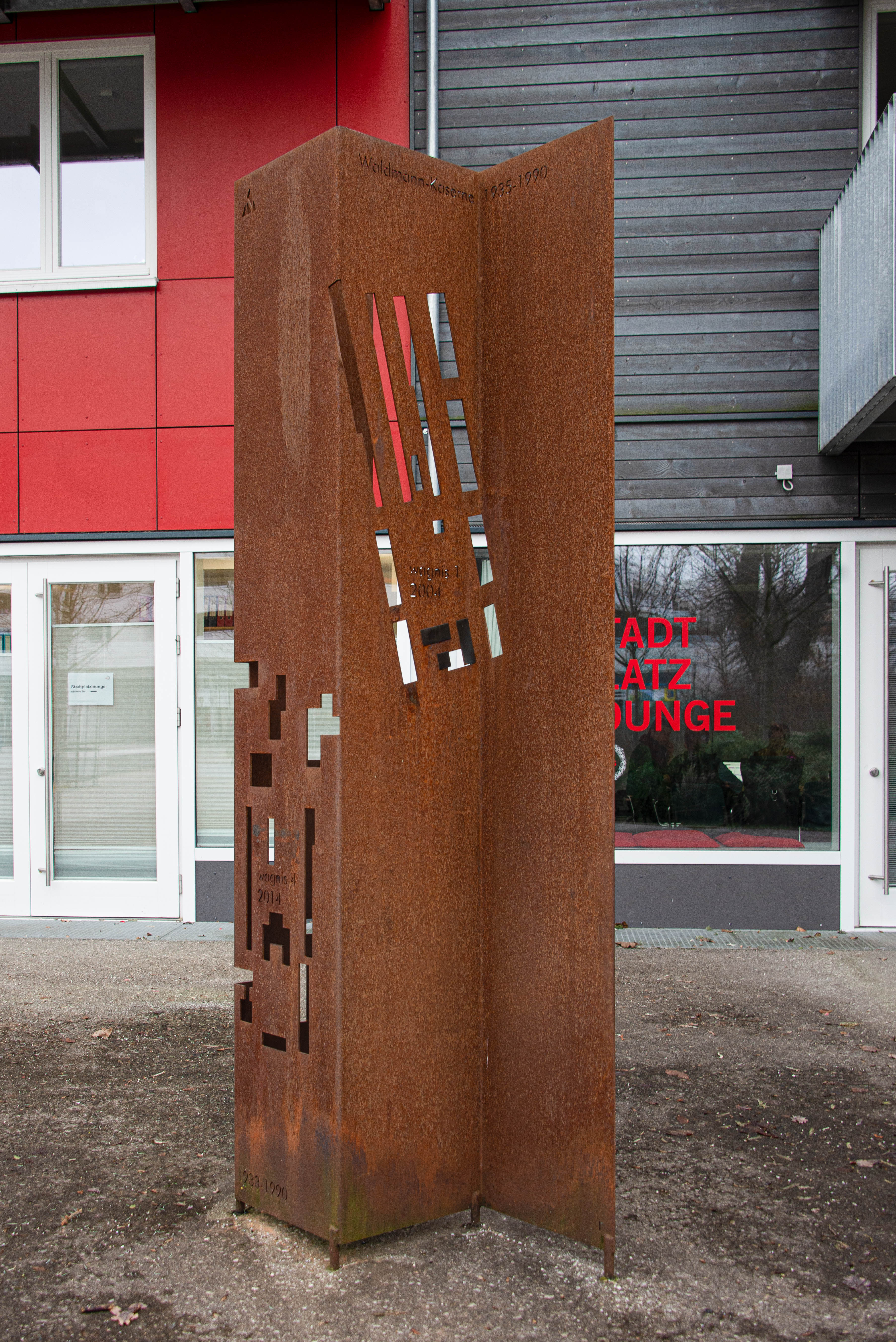 Denkmal - Waldmann-kaserne-Wagnis Art