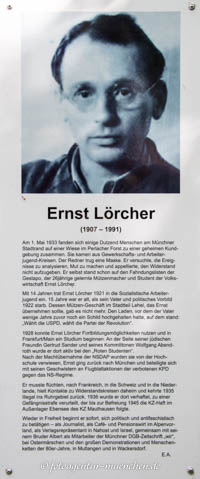 Gedenkstele für Ernst Lörcher