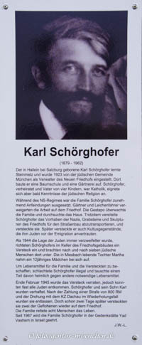 Gedenkstele für Karl Schörghofer