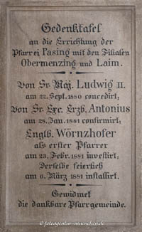  - Errichtung der Pfarrei Pasing