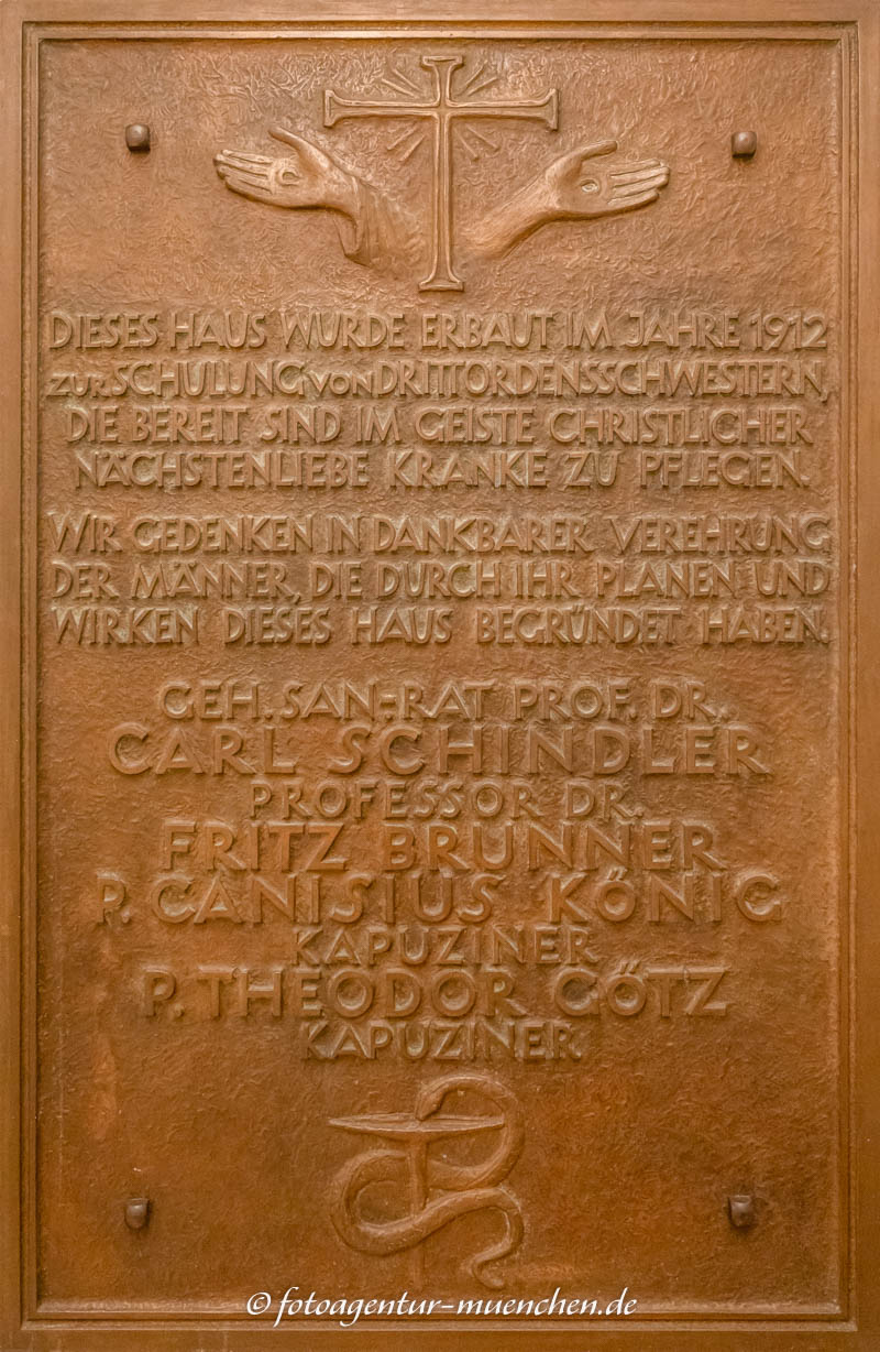 Gedenktafel - Krankenhaus Dritter Orden – Denkmal/Kunstwerk in München