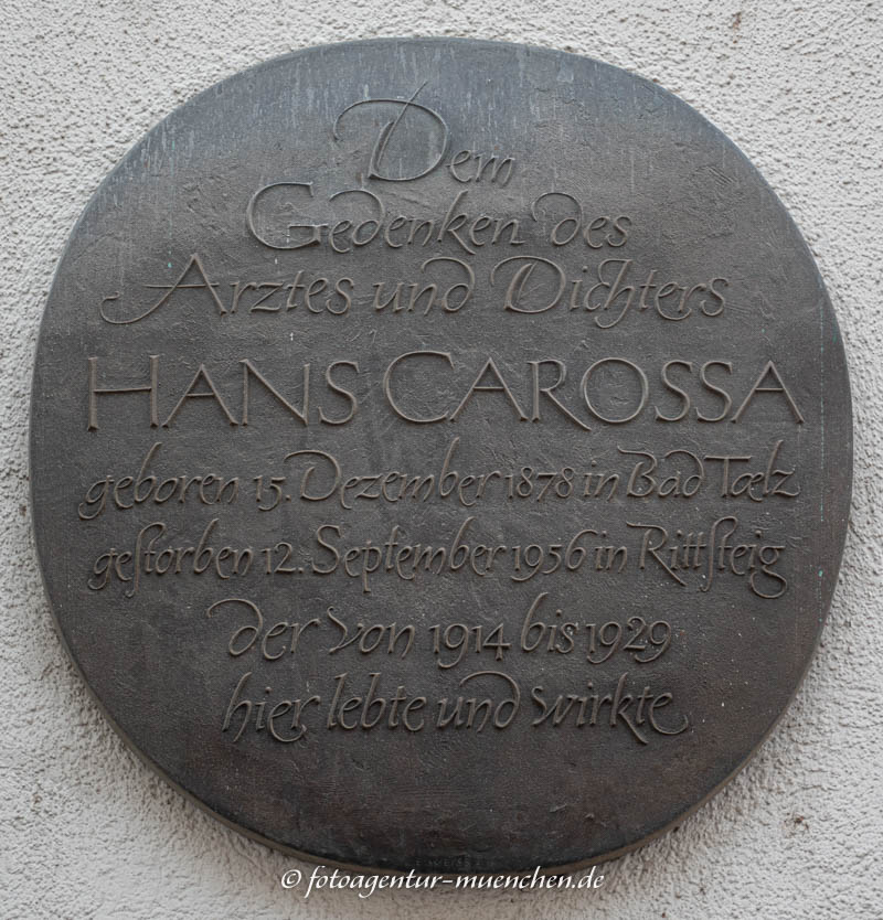 Gedenktafel - Hans Carossa