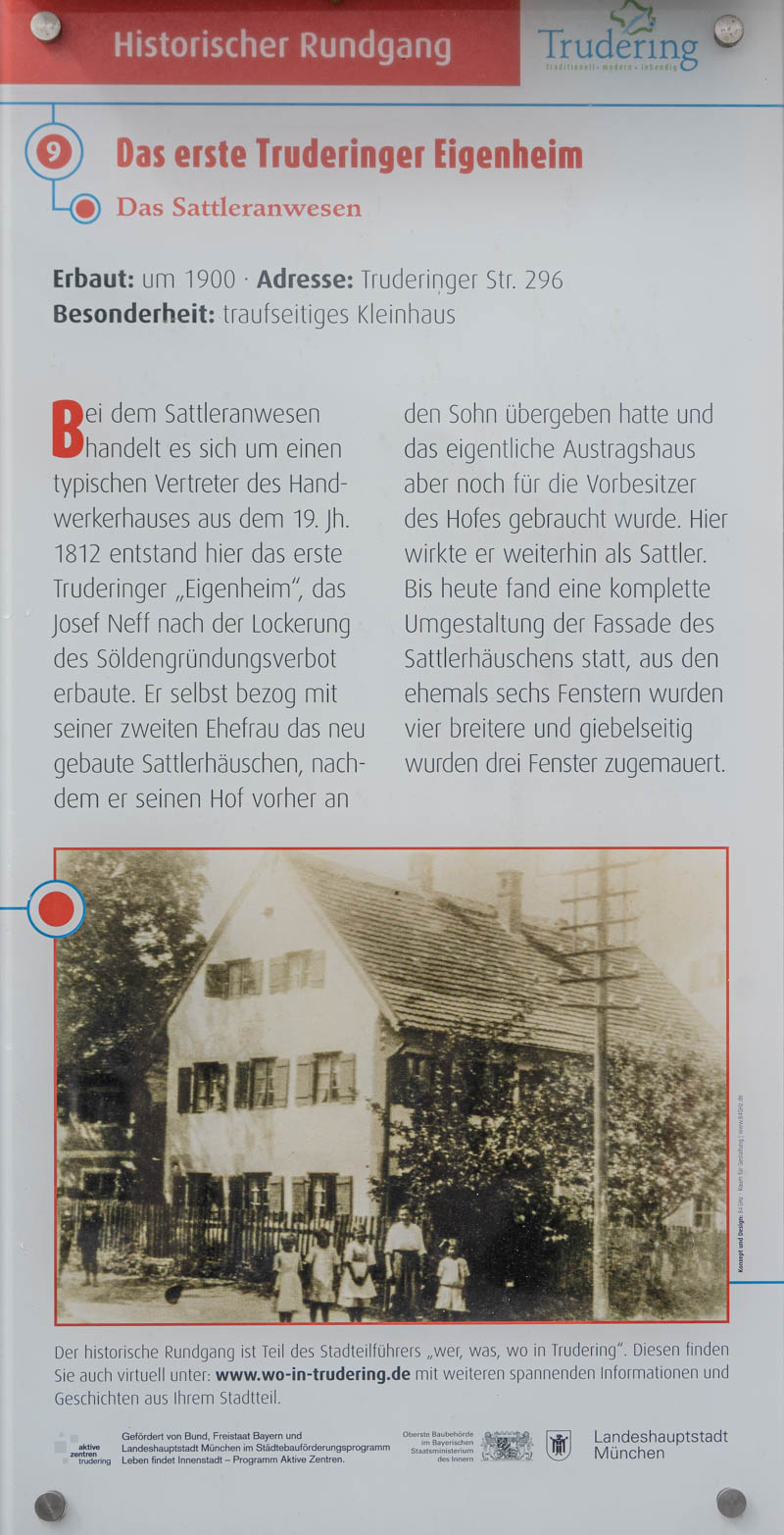 Das erste Truderinger Eigenheim