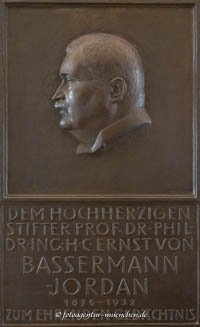 Roth Karl - Gedenktafel - Ernst von Bassermann-Jordan
