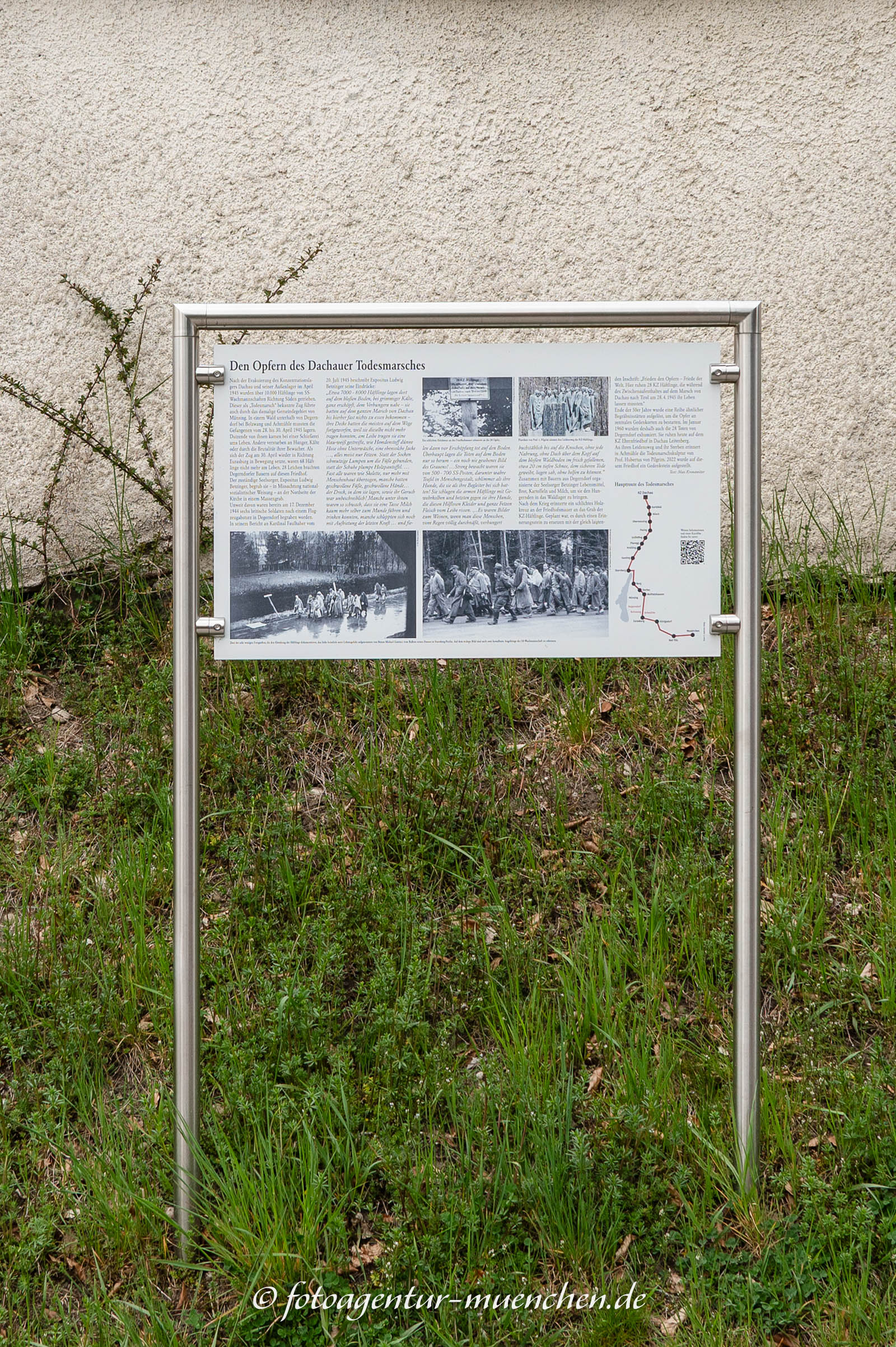 Infotafel Todesmarsch - Dergerndorf
