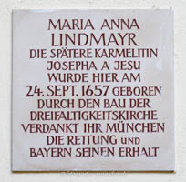  - Gedenktafel Maria Anna Lindmayr