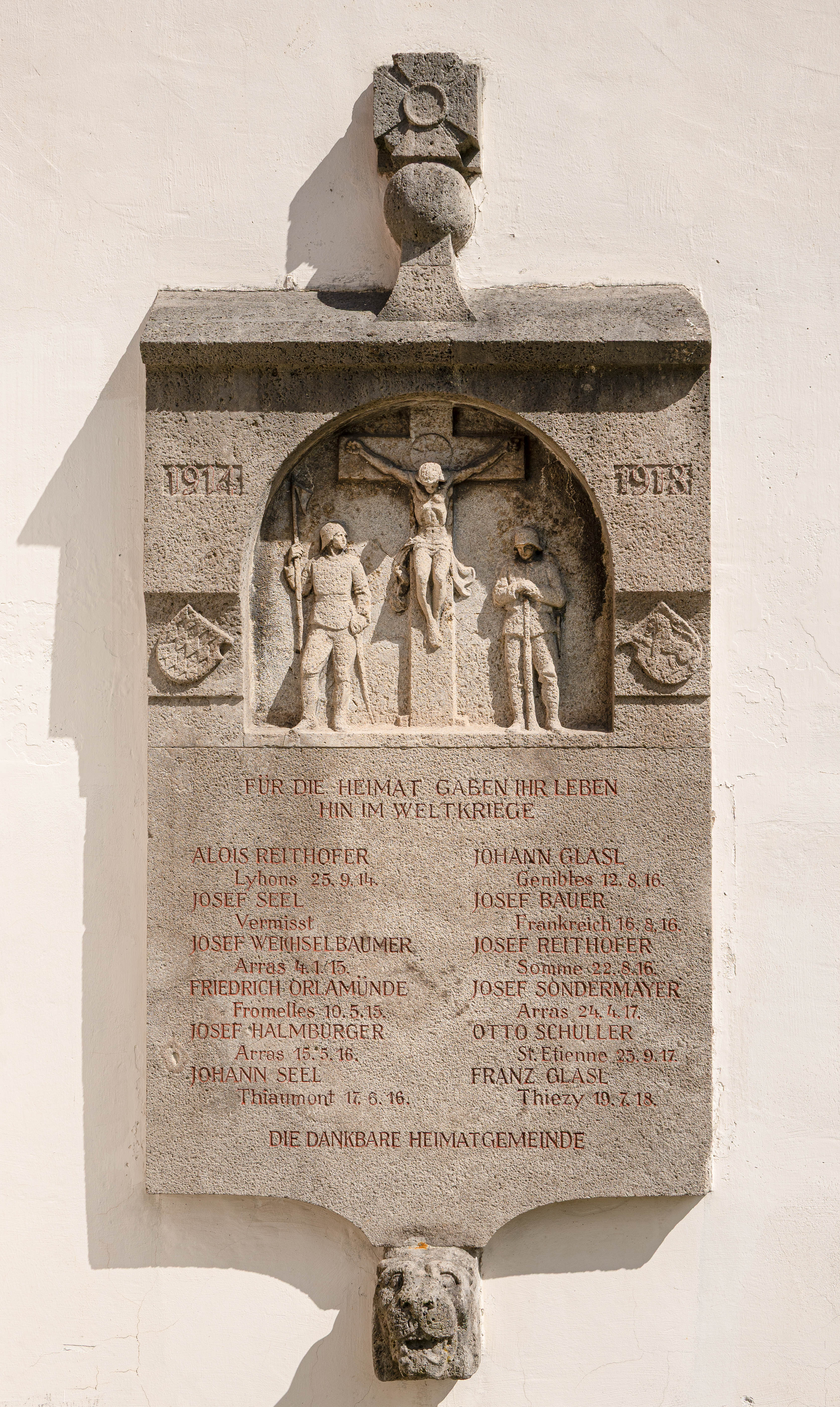 Kriegergedenktafel - Erster Weltkrieg