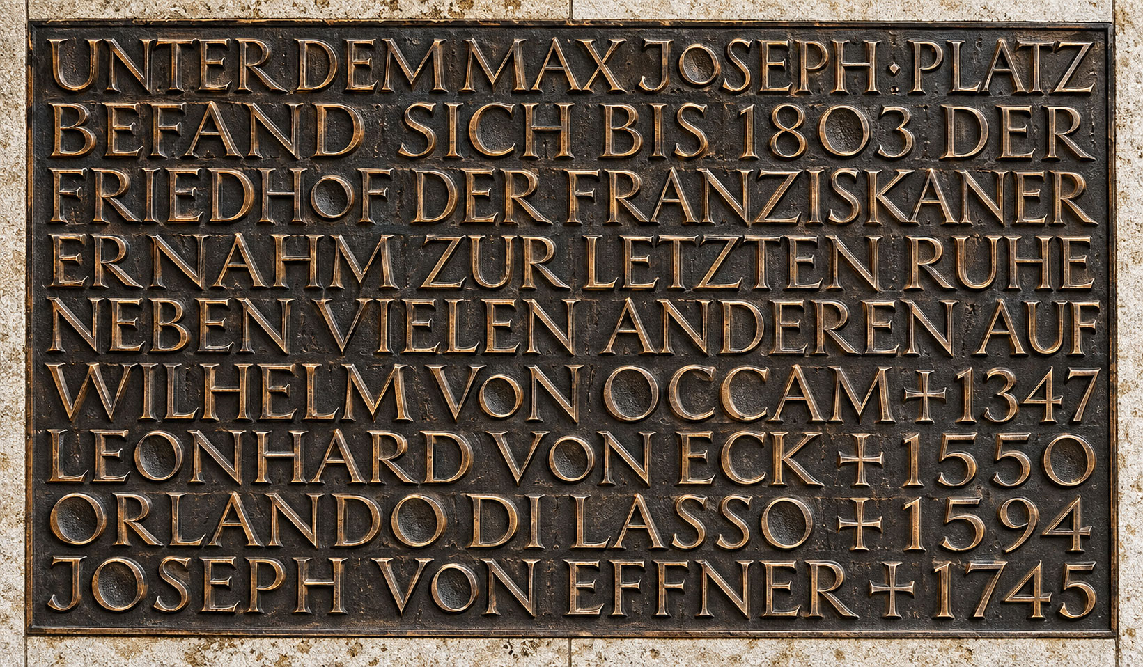 Gedenktafel - Wilhelm von Ockham