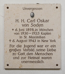 Gedenktafel  Carl Oskar von Soden