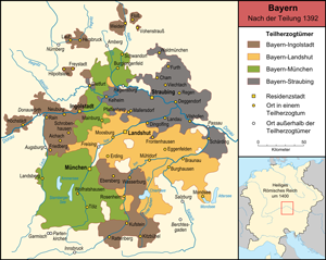 Bayern - Nach der Teilung 1392