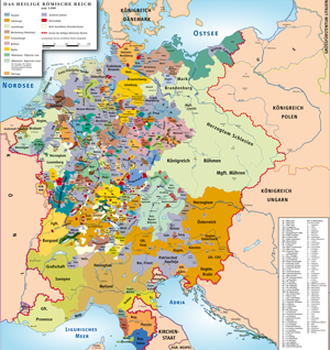 Das Heilige Römische Reich um 1400