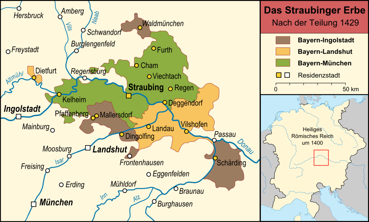Das Straubinger Erbe - Nach der Teilung 1429
