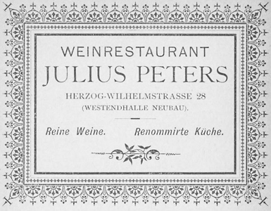  - Weinrestaurant Julius Peters