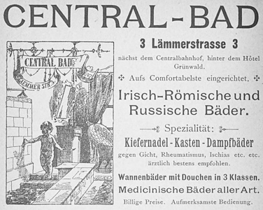 CENTRAL-BAD (Werbung, 1890)