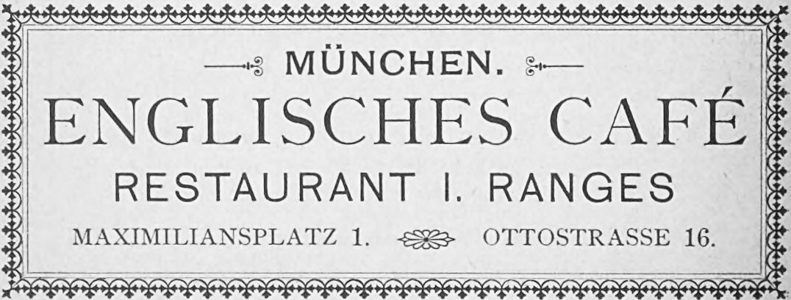 Englisches Cafe (Werbung, 1890)