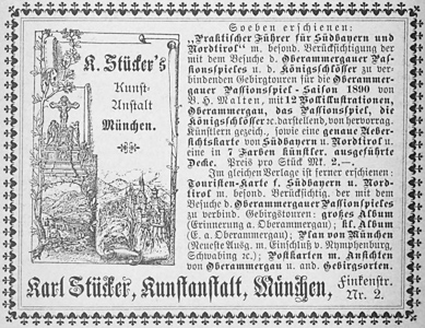 Praktischer Führer für Südbayern und Nordtirol (Werbung, 1890)