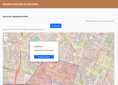 Stadtbezirksteile