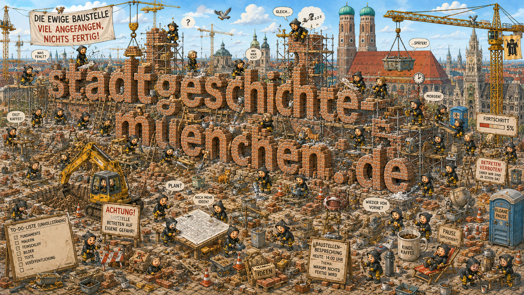 Ewige Baustelle der Stadtgeschichte München