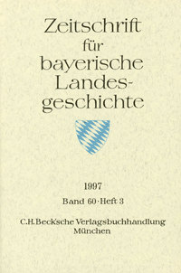  - Zeitschrift für bayerische Landesgeschichte
